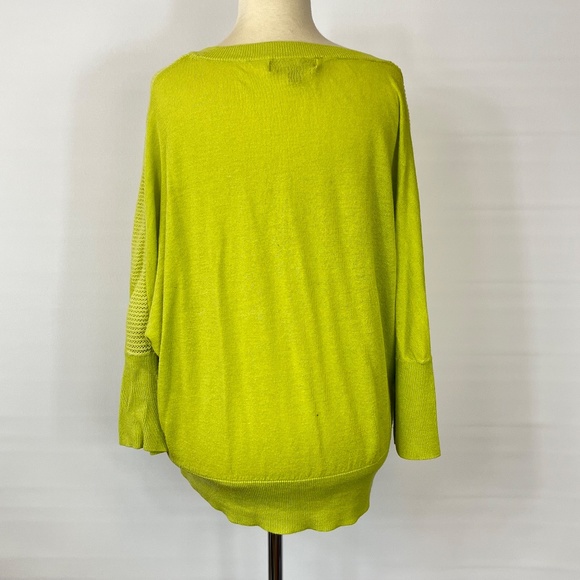 Mossimo Neon Green Top Blouse Shirt ((size Large)) - Picture 3 of 7